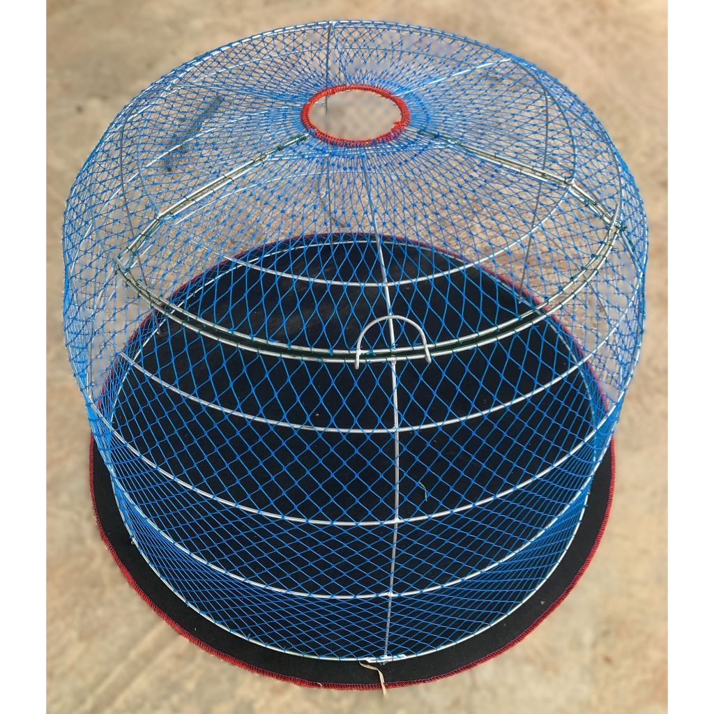 สุ่มไก่ราคาถูกสุ่ม6ขา6วงใบใหญ่ขนาด110*80cm.แถมเกาะสุ่ม