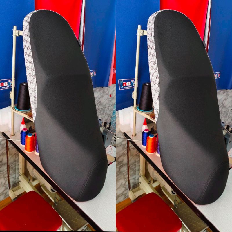 หนังหุ้มเบาะ GPX Drone 150สำหรับหุ้มเบาะ ทรงเดิมๆหนังเรดเดอร์ดำตัดลายแฟชั่นหนังหนามีหลากหลายสีงานไม่