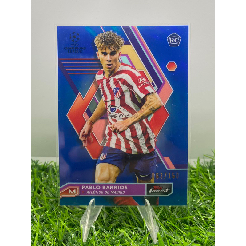 การ์ดฟุตบอล PABLO BARRIOS ATLÉTICO DE MADRID RC, /150 /275 /299  2023 Topps Finest