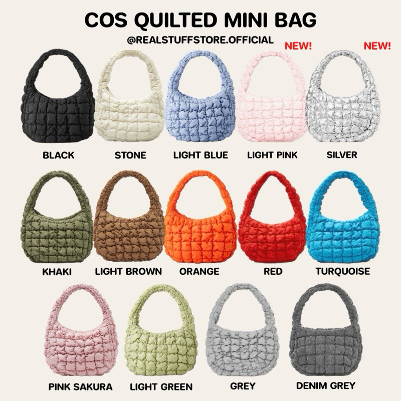 (โค้ดลด30% สูงสุด600.-) ของแท้ COS QUILTED MINI BAG พร้อมส่ง