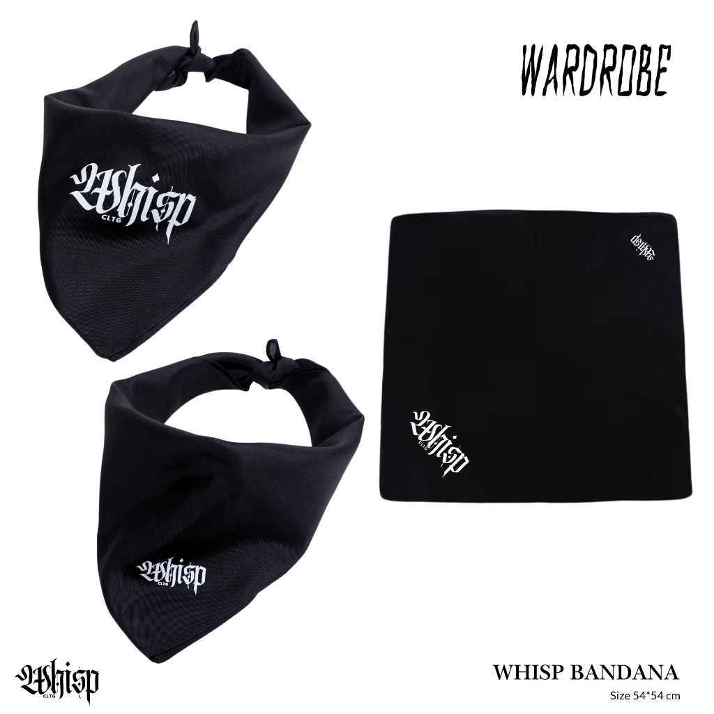 ผ้าเช็ดหน้า ผ้าโพกหัว ผ้าพันคอ Whisp Bandana
