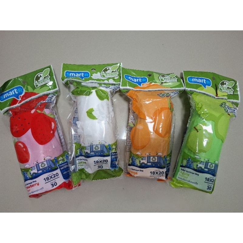 SMARTER ถุงขยะมีกลิ่นหอม และแบบธรรมดา สมาร์ทเตอร์ ถุงขยะ เนื้อเหนียว ขนาด 18X20นิ้ว และ24X28นิ้ว