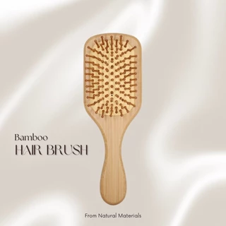 หวีไม้ไผ่ Bamboo hair brush หวีแปรง****พร้อมส่งจากไทย🇹🇭