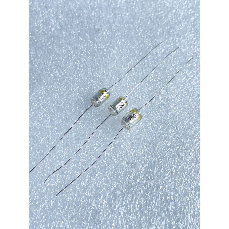 (แพ็ค10ตัว) C 0.00075UF 751PF 750PF 0.75NF 750J โพลีสไตรีน คาปาซิเตอร์ ของดี-จากญี่ปุ่น Polystyrene 