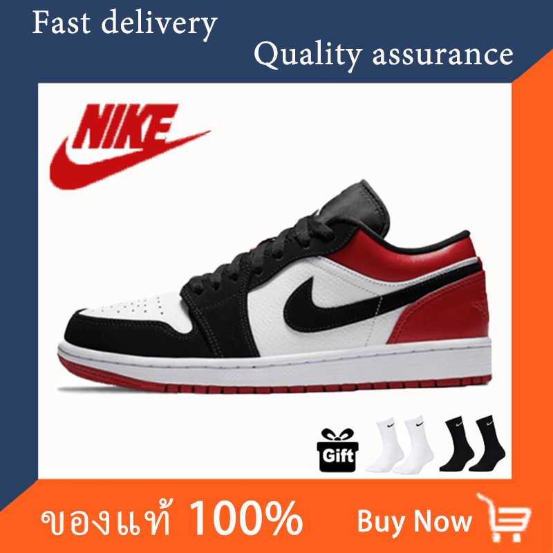 NIKE Dunk Low Panda รองเท้าผ้าใบ Nike สปอร์ตคลาสสิกสีขาวดำย้อนยุค รองเท้า
