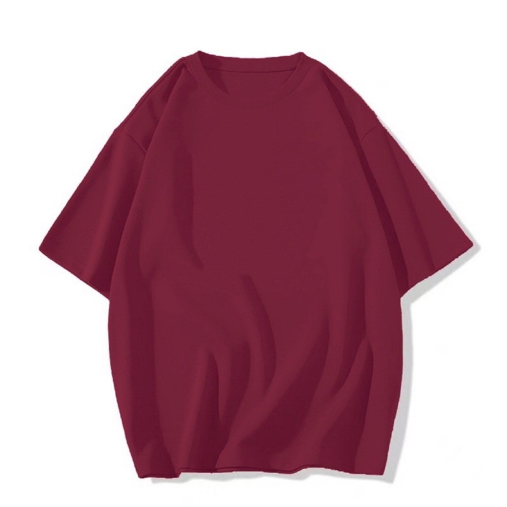 MKL เสื้อยืด oversize คอกลม แขนสั้น สีพื้น ผ้าฝ้าย ขนาดใหญ่ทรงหลวม SALE ราคาถูก #C00