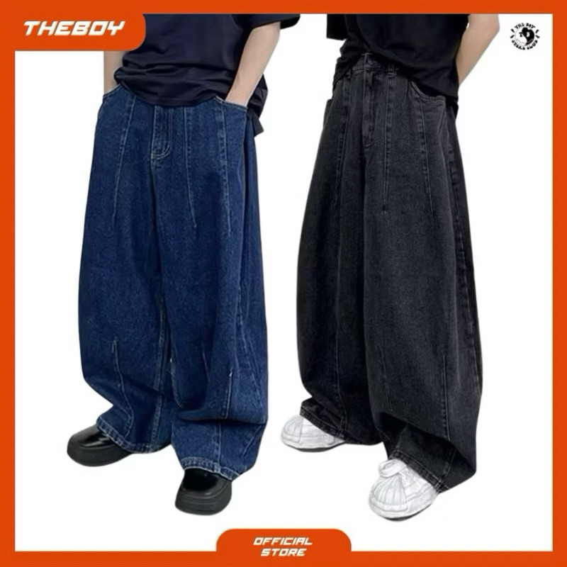 THEBOY-BAGGY JEANS กางเกงยีนส์ทรงบอลลูน