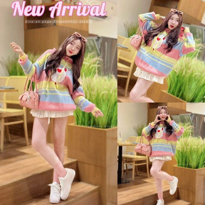 ”Mini Dress“ มินิเดรสฮู้ดพาสเทล ทอลาย Care Bear งานไหมพรม น่ารักสุดๆ รุ่นนี้ต้องได้แล้วค่าา ควรเก็บจึ้งสุด