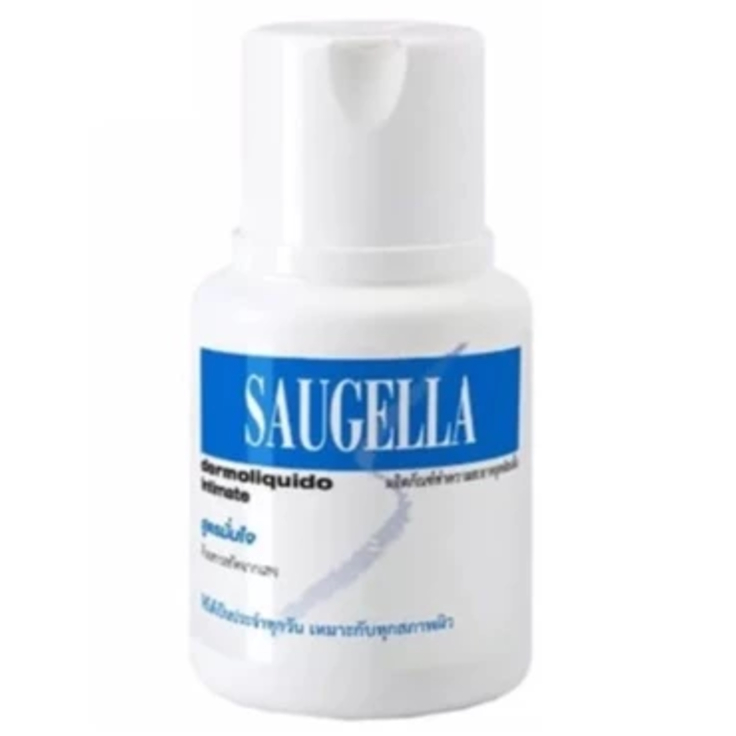 Saugella Dermoliquido pH 3.5 ซอลเจลล่า เดอร์โมลิควิด เหมาะสำหรับใช้เป็นประจำทุกวัน สีฟ้า ขนาด 100 ml