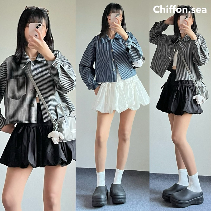 Chiffon.sea | Chu jacket jean เสื้อแจ็คเก็ตยีนส์