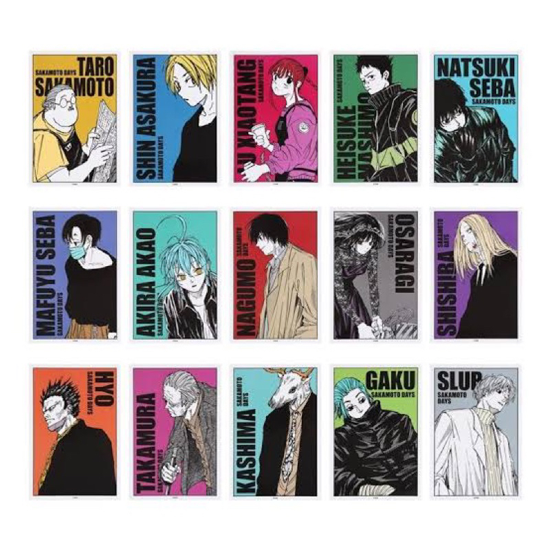 (พร้อมส่ง) SAKAMOTO DAYS jumshop ซากาโมโต้เดย์ ซองสุ่มโปสการ์ด 1ซองมีโปสการ์ด1ใบ สะสม15แบบ