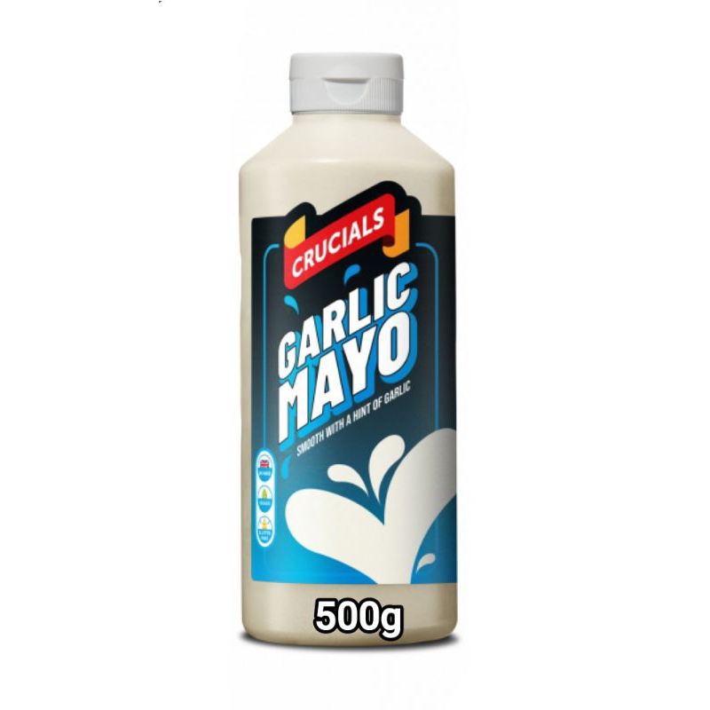 Crucials Garlic Mayonaise 500g -  ครูเชียลส์มายองเนสกระเทียม 500ก