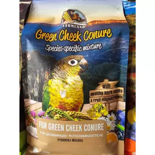 [1kg.] อาหารนก Farmland Green Cheek อาหารสำหรับ นกแก้ว ขนาดกลาง กรีนชีค ซันคอนัวร์ ค็อกคาเทล