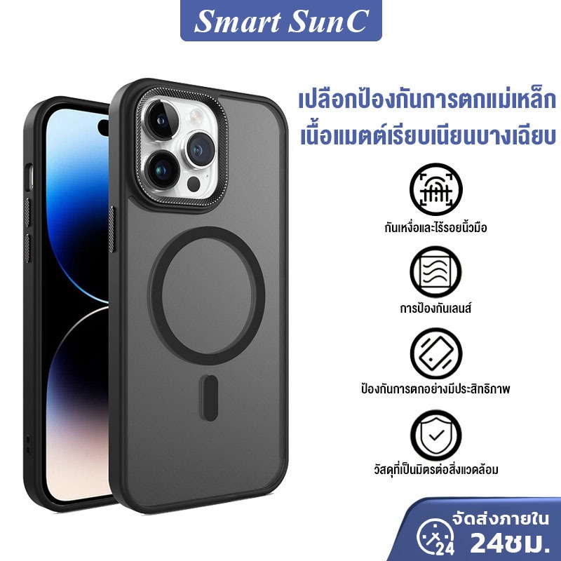 เคส เคสแม่เหล็ก กันกระแทก เคสหนา for IP16 16Pro 16Promax 16Plus 15 14 13 12Pro Max
