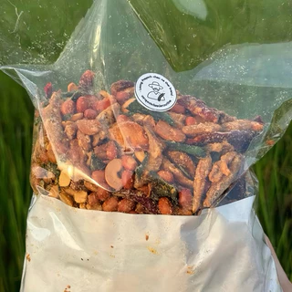 3 แซ่บ ถั่วทอดสมุนไพร รสต้มยำ แบบถุง 1 kg (ถั่วลิสง,เม็ดมะม่วง,ปลากรอบโรยงา)