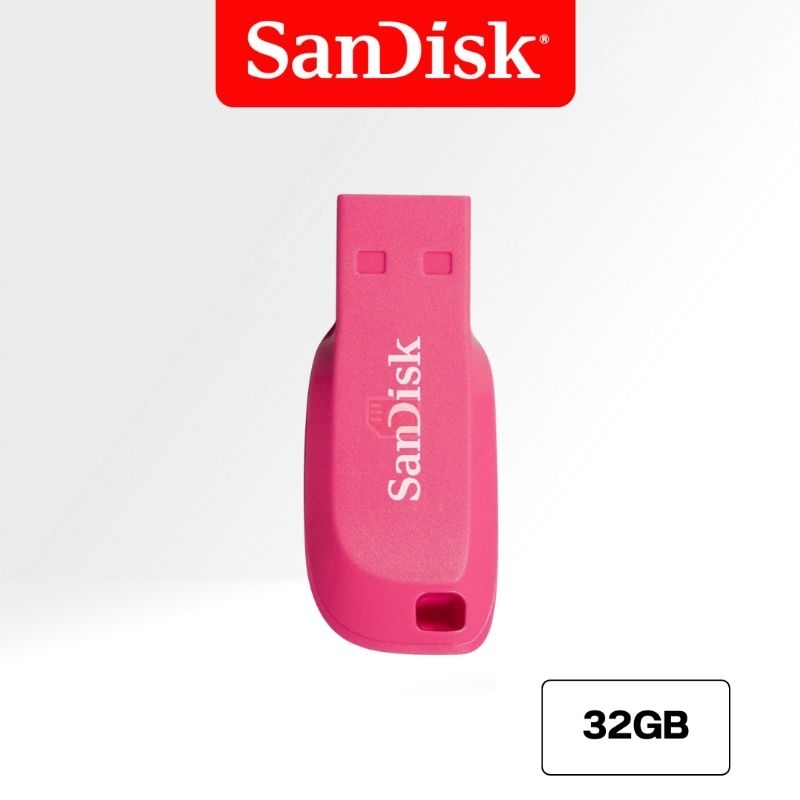 SANDISK CRUZER BLADE 32GB FLASH DRIVE (SDCZ50C_032G_B35PE) PINK แฟลชไดรฟ์  รับประกัน Synnex 5ปี