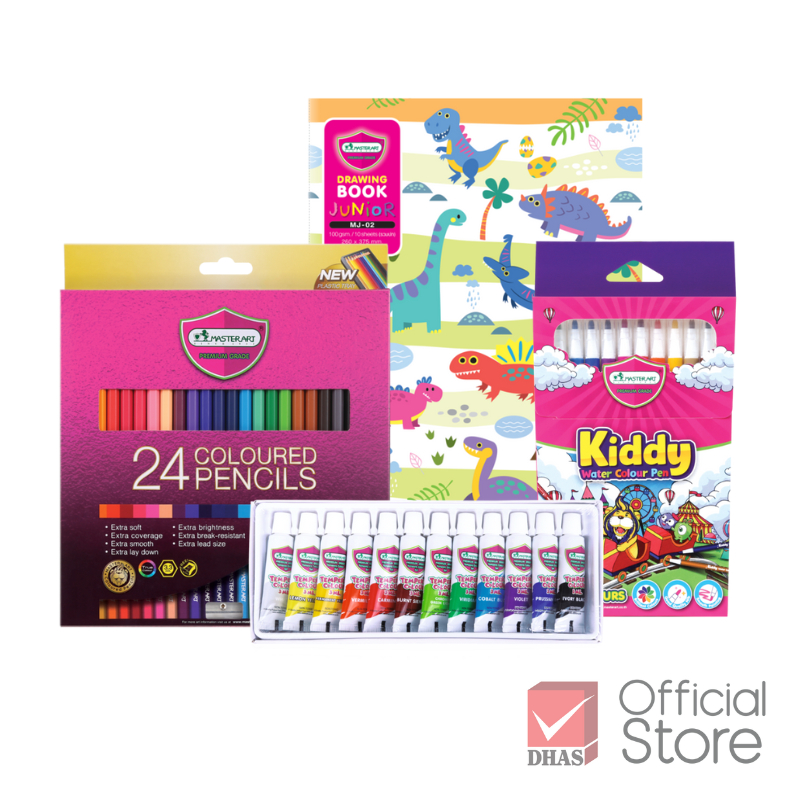 [Exclusive Set] Master Art ชุดระบายสี สีไม้ 24 สี ชุดมาสเตอร์จูเนียร์ จำนวน 1 ชุด