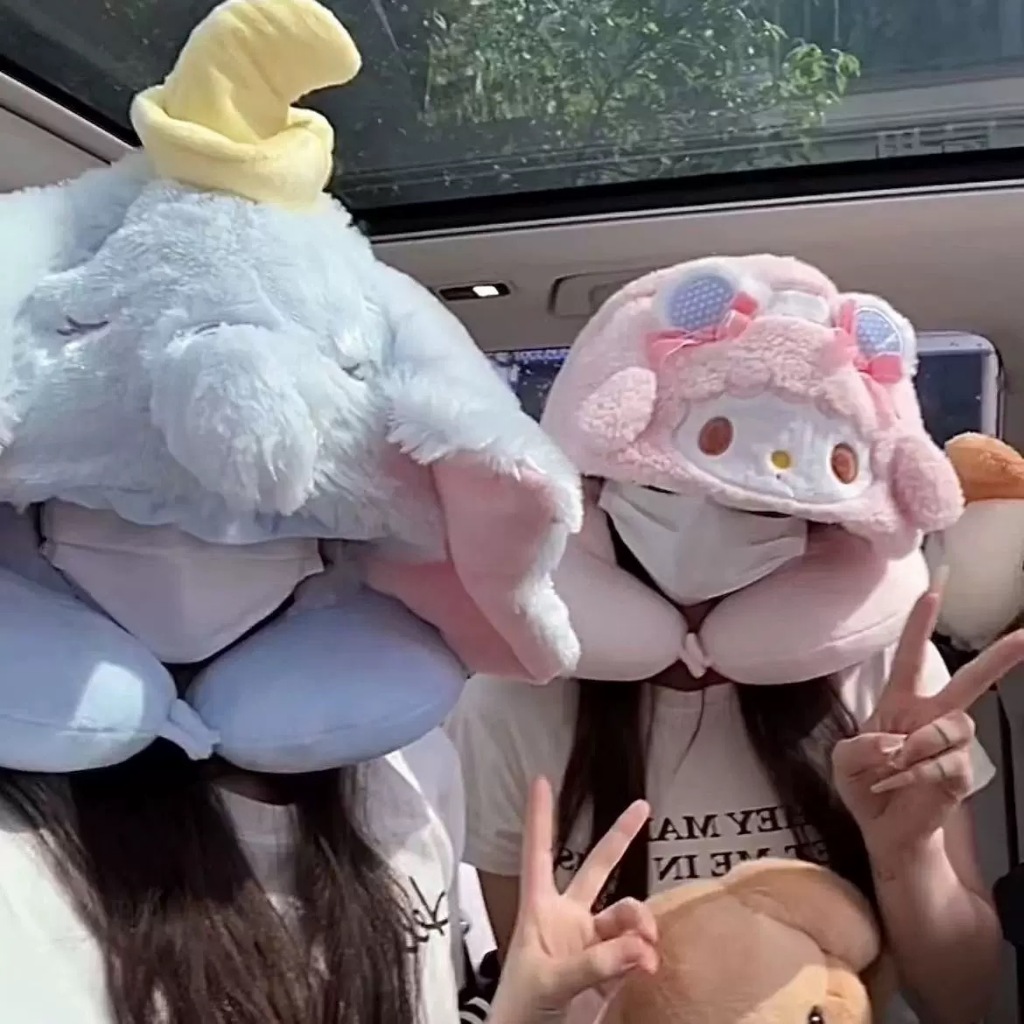 หมอนรองคอพร้อมฮู้ด สุดคิวท์ น้องเปียโน นุ่มนิ่มใช้สบาย พกพาง่าย หมอนรองคอสไตล์เกาหลี พร้อมส่งทุกการเดินทาง