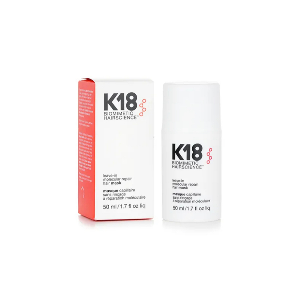 K18 HAIR LEAVE-IN MOLECULAR REPAIR HAIR MASK บำรุงผมเสีย เชื่อมแกนผมของแท้ แก้ผมแตกปลาย ผลิตภัณฑ์ดูแ