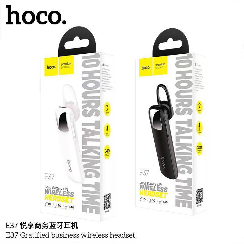 หูฟังไร้สาย Hoco E37 หูฟังบลูทูธ Wireless Headset Earphone With Mic เสียงดี ของแท้ 100%