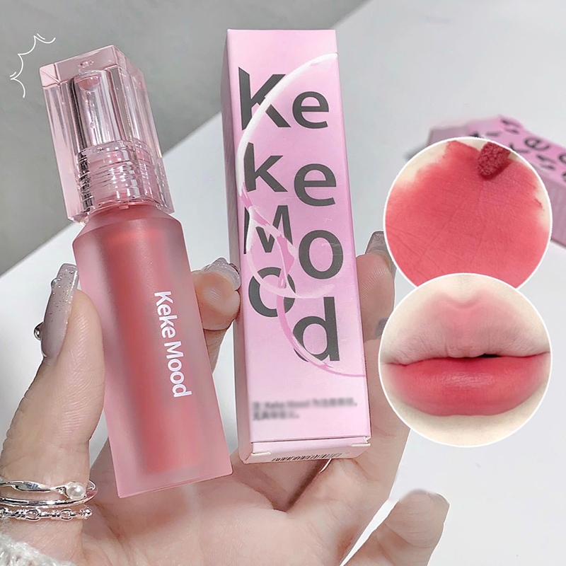 Windind Kekemood ลิปกลอส เนื้อแมตต์ กํามะหยี่ กันน้ํา ติดทนนาน ไม่ซีดจาง ธรรมชาติ กันน้ำ ถ้วยไม่ติด