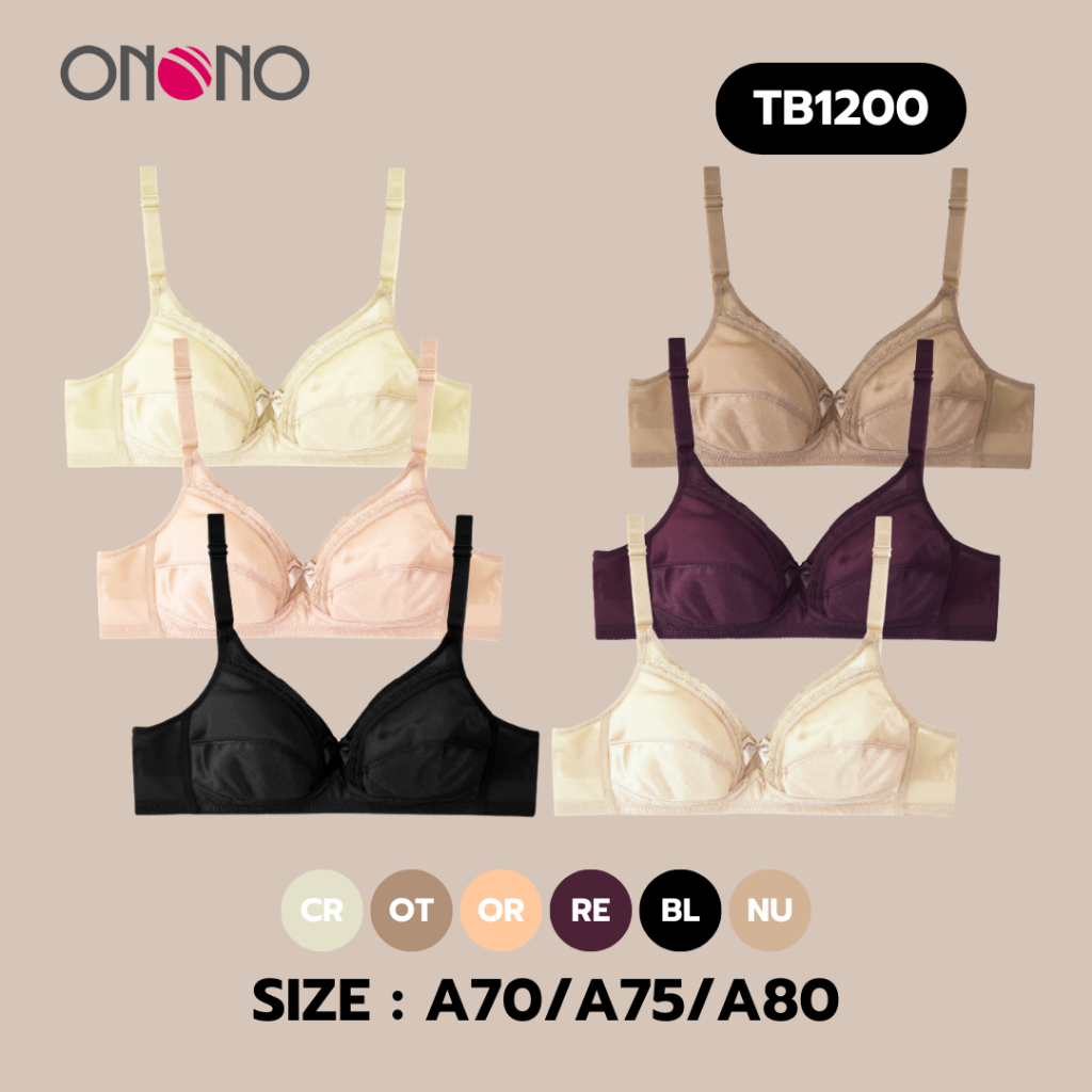 ONONO เสื้อชั้นในไร้โครง ฟองน้ำบาง รุ่น TB1200