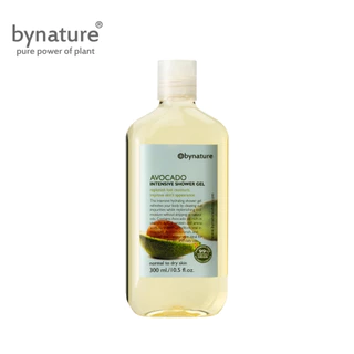 bynature สบู่เหลวอโวคาโดจากผลสด บำรุงผิวแห้งกร้านล้ำลึก ผิวนุ่ม ปราศจากน้ำหอมสังเคราะห์ Avocado Intensive Shower Gel