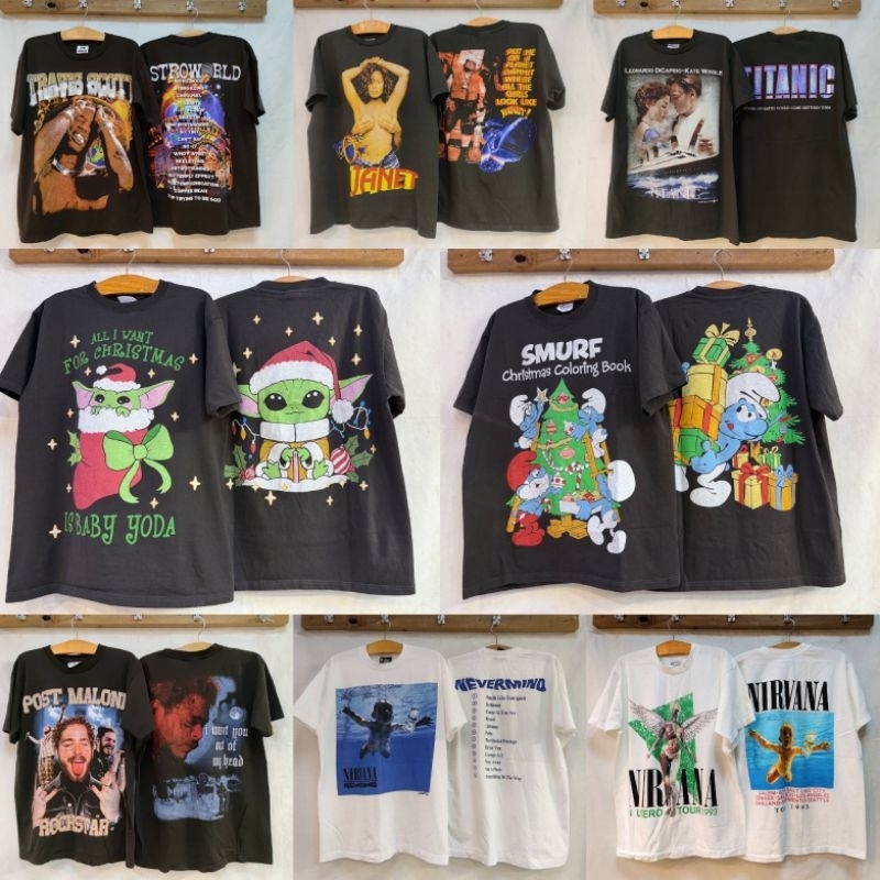 เสื้อผ้าเฟต งานป้าย งาน USA. งานวง การ์ตูนเอนิเมะ