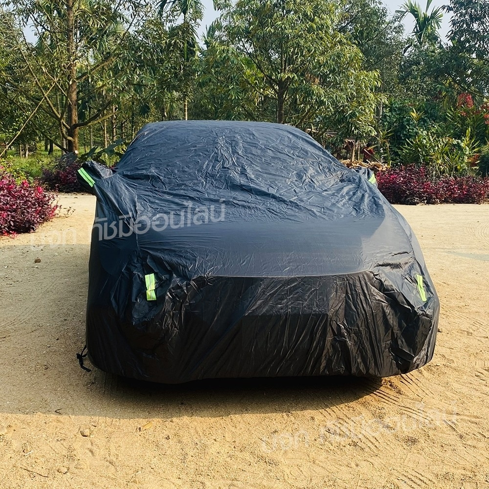 ผ้าคลุมรถตรงรุ่น FORTUNER รถเก๋งกะบะแบบเต็มคัน เนื้อผ้า สีดำโพลีเอสเตอร์ กันน้ำแสงแดดและฝุ่น แถมฟรีกระเป๋าเลือกรุ่น ราคา ถูกที่สุด ดีลบีเคเค แกลเลอรีภาพที่ 4