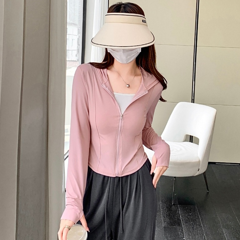 เสื้อกันเเดด เสื้อผู้หญิง กันเเสงเเดด ทรงลิฟฟิต รัดเอวดูผอม ใส่เย็นสบาย #020274