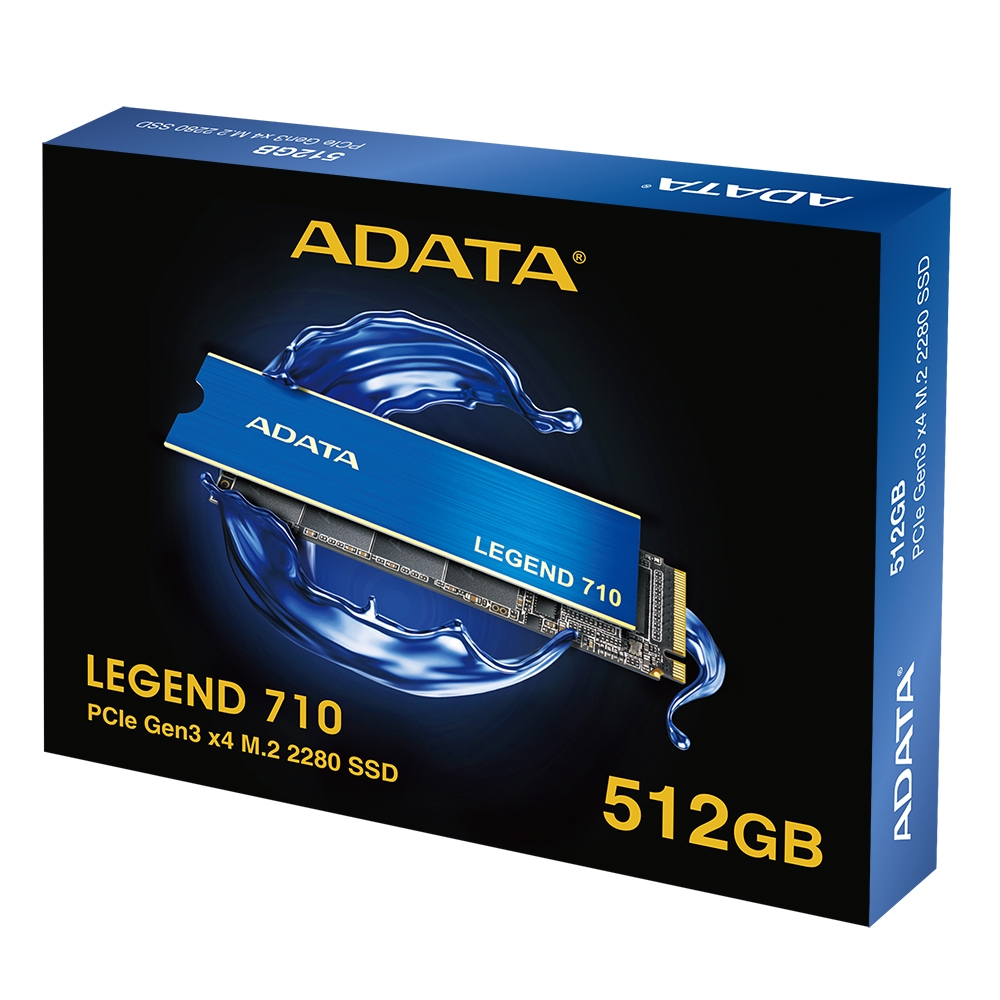 ส่งด่วน+โค้ดลด NVMe 256GB 512GB M.2 ADATA SSD LEGEND 710 with heatsink New 3Years Warranty
