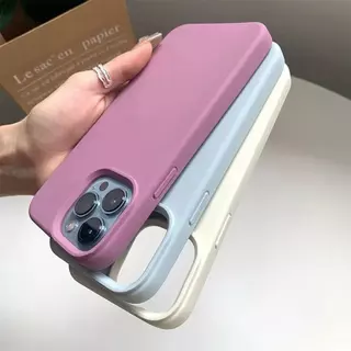เคสกำมะหยี่ สีพื้นโลโก้ สำหรับรุ่น iPhone 14 14Pro Max14plus เคสซิลิโคน iPhone 14 Pro Max