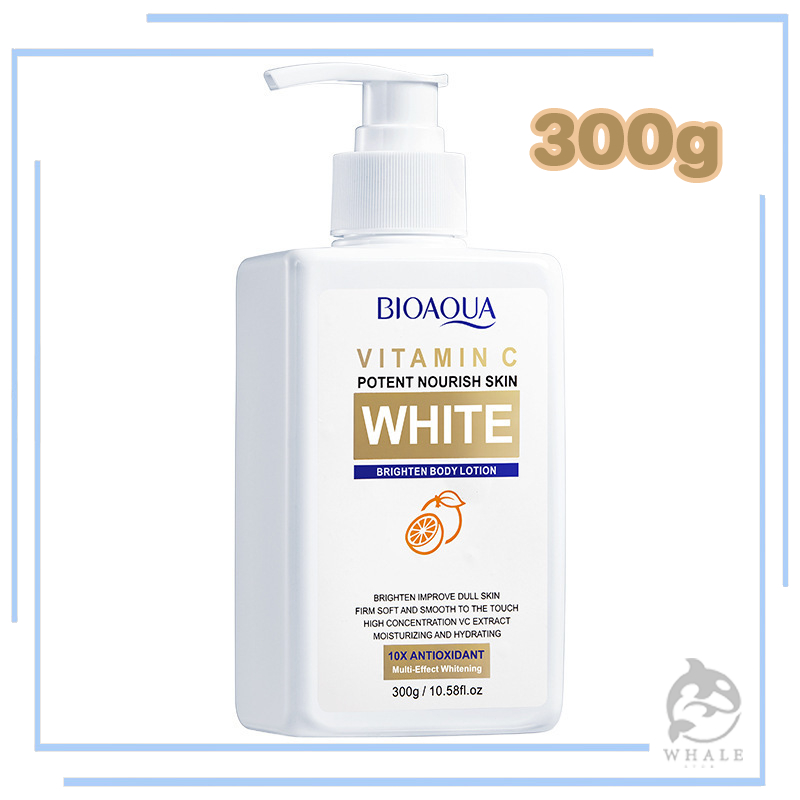 BIOAOUA 10X วิตามินซี ไวท์เทนนิ่ง และ บอดี้มิลค์ 300 กรัม