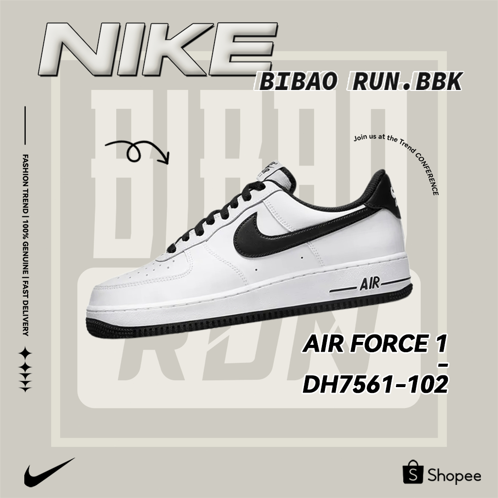 ของแท้ 100 % Nike Air Force 1 ใหม่ สวมใส่สบายและทนทานต่อการสึกหรอ DH7561-102