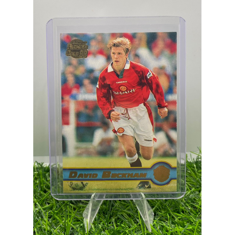 การ์ดฟุตบอล David Beckham 1997-98 Merlin Premier Gold #109