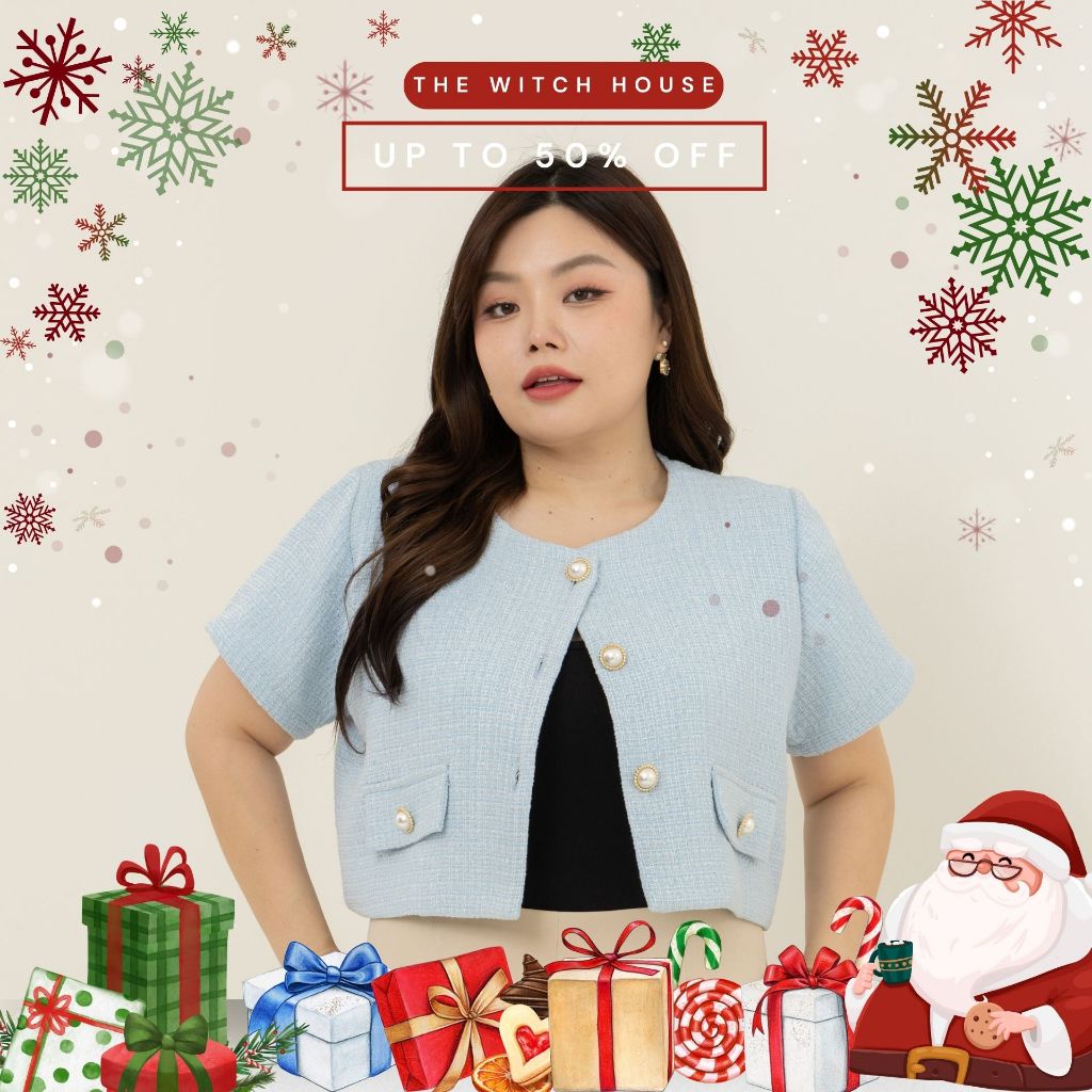 เสื้อคลุมแขนสั้น ผ้าทวีต (W99) The Witch House
