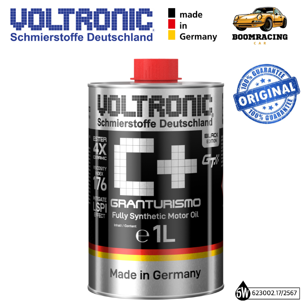 VOLTRONIC C+ BLACK BORON CERAMIC Base Oil Group 4PAO+5ESTER 4X น้ำมันเครื่องสังเคราะห์แท้ 100%