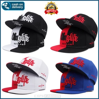 หมวกเบสบอล เย็บปักถักร้อย แบรนด์ Thug life สไตล์ฮิปฮอป ย้อนยุค แฟชั่น เหมาะสำหรับฤดูร้อน ป้องกันแสงแดด ปรับขนาดได้