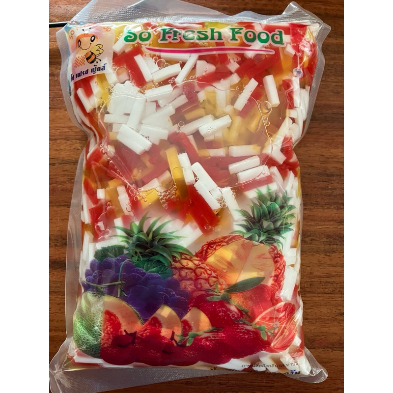 พร้อมส่ง วุ้นคาราจีแนนสำเร็จรูป ฟรุ๊ตสลัด ตรา So Fresh Food (โซ เฟรซ ฟู้ดส์) 1 กิโลกรัม EXP.11/09/2025