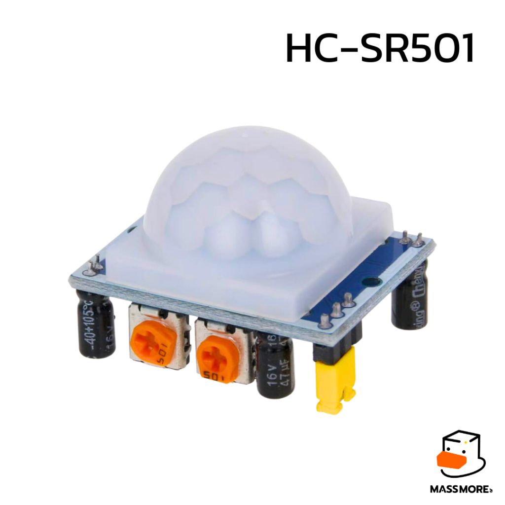 เซ็นเซอร์ตรวจจับความเคลื่อนไหว HC-SR501 PIR Sensor Human Body Infrared Motion Module for Arduino Raspberry Pi