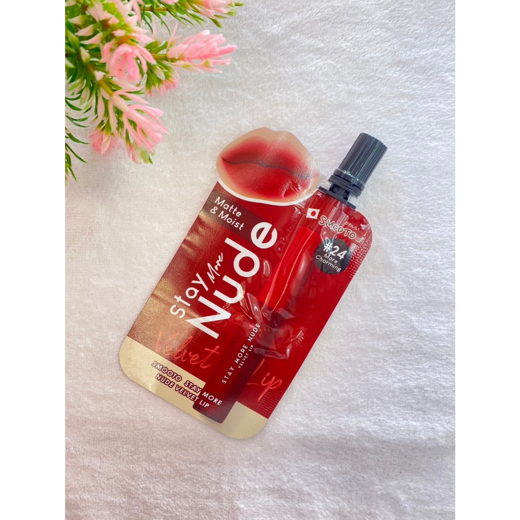 ลิปเนื้อกำมะหยี่ สมูทโตะ Smooto เบอร์24(ซอง)