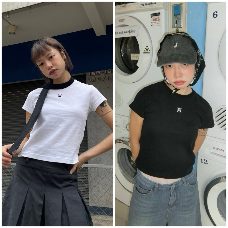 Marr.raiment | Marr Tee [เสื้อยืดคอกลม ปักโลโก้] ผ้านุ่มพิเศษ