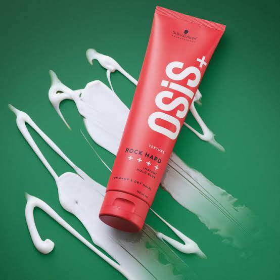 Schwarzkopf Osis+ Rock Hard 150ml ครีมเซ็ทผม อยู่ทรงระดับ 4 เนื้อ Gule สีขาว ไม่เหนียวเนอะหนะ