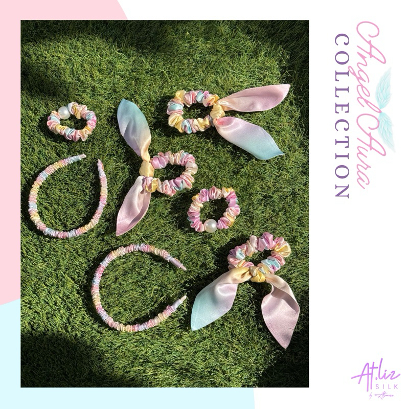ที่คาดผม และยางรัดผมผ้าไหม แอทลิซ Atlizsilk Aura Angel Limited edition Collection