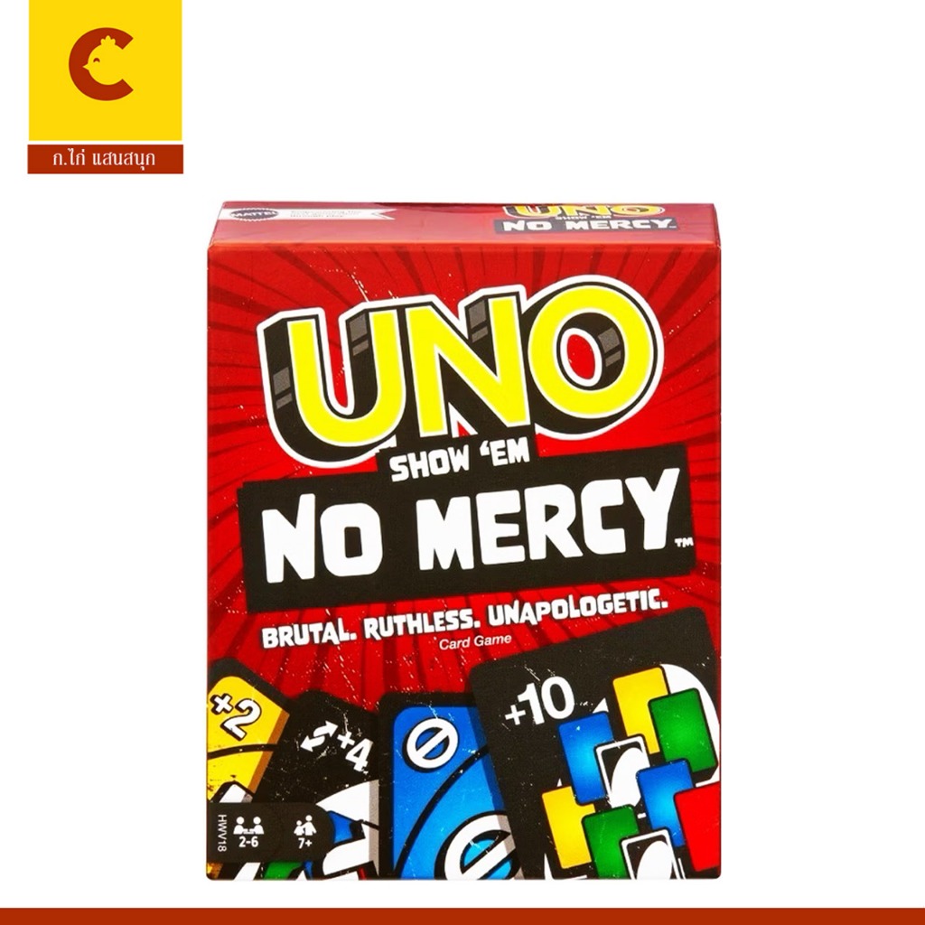 corcai การ์ดเกม UNO SHOW ‘EM NO MERCY อูโน่ โน เมอร์ซี่ สนุกเพลิดเพลิน พร้อมจัดส่ง