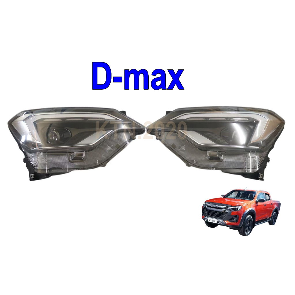 ไฟหน้า ISUZU DMAX ปี 2024 2025 ตัวTOP Projector LED  ข้างซ้าย / ข้างขวา