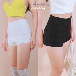 Molly Lady ❤️ High waisted shorts กางเกงขาสั้นเอวสูง ผ้ายืดเ…