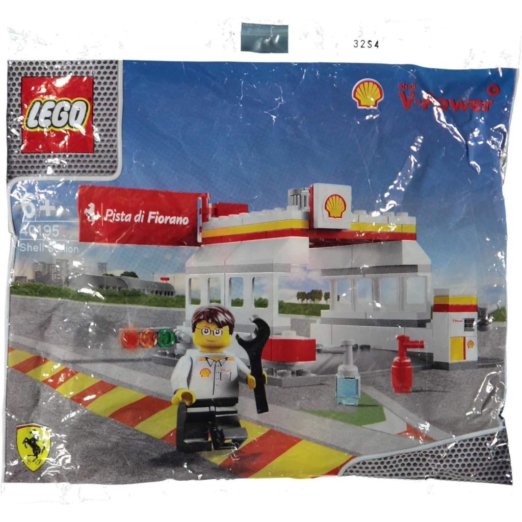 LEGO Ferrari Shell V-Power Shell Station อุปกรณ์ครบ