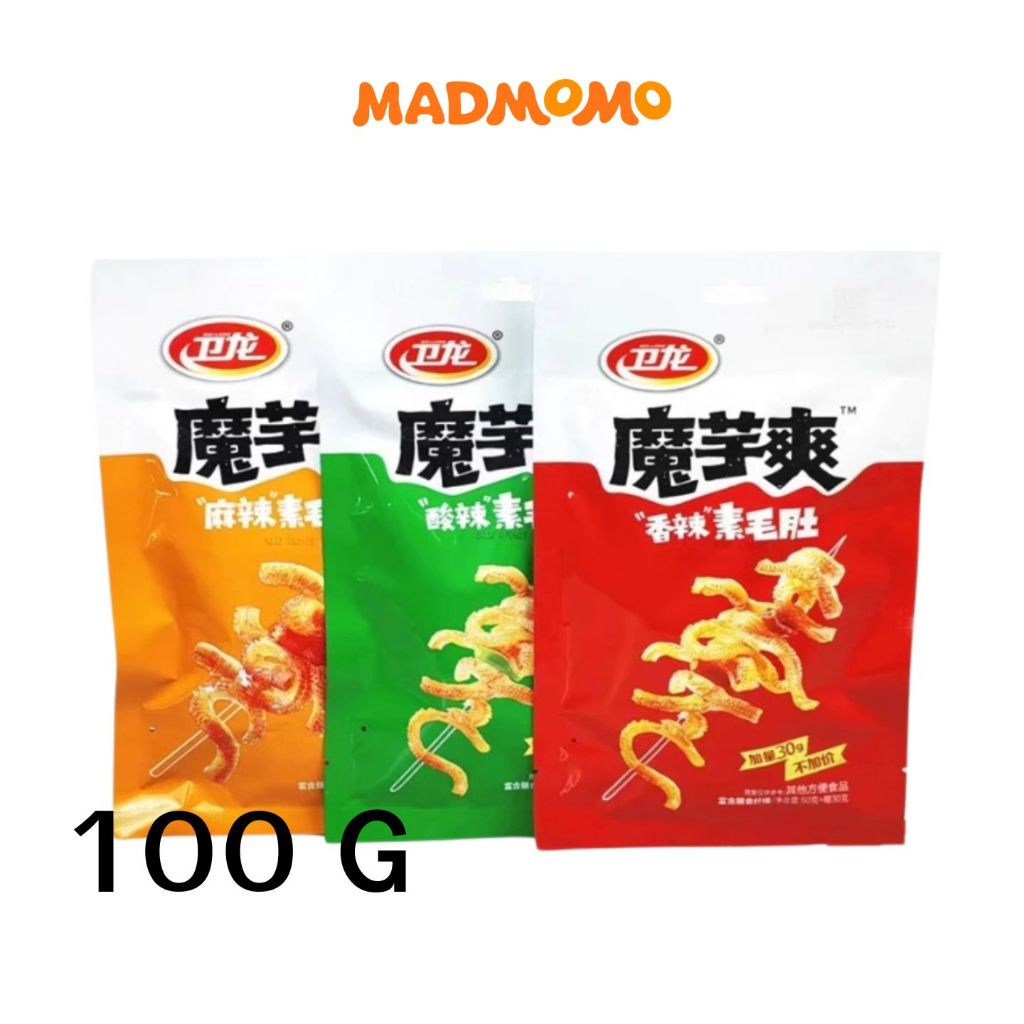 เว่ยหลง หมึกกรุบ รสหม่าล่า ห่อใหญ่ 80 กรัม (5 ซองเล็ก) พร้อมส่งจากไทย Madmomo Weilong บุกกรุบ