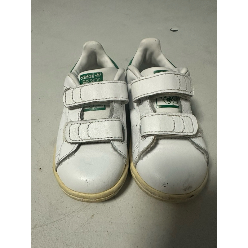 Adidas Stan Smith classic ขาว-เขียว รองเท้าเด็กมือสอง ไซด์ป้าย 13cm